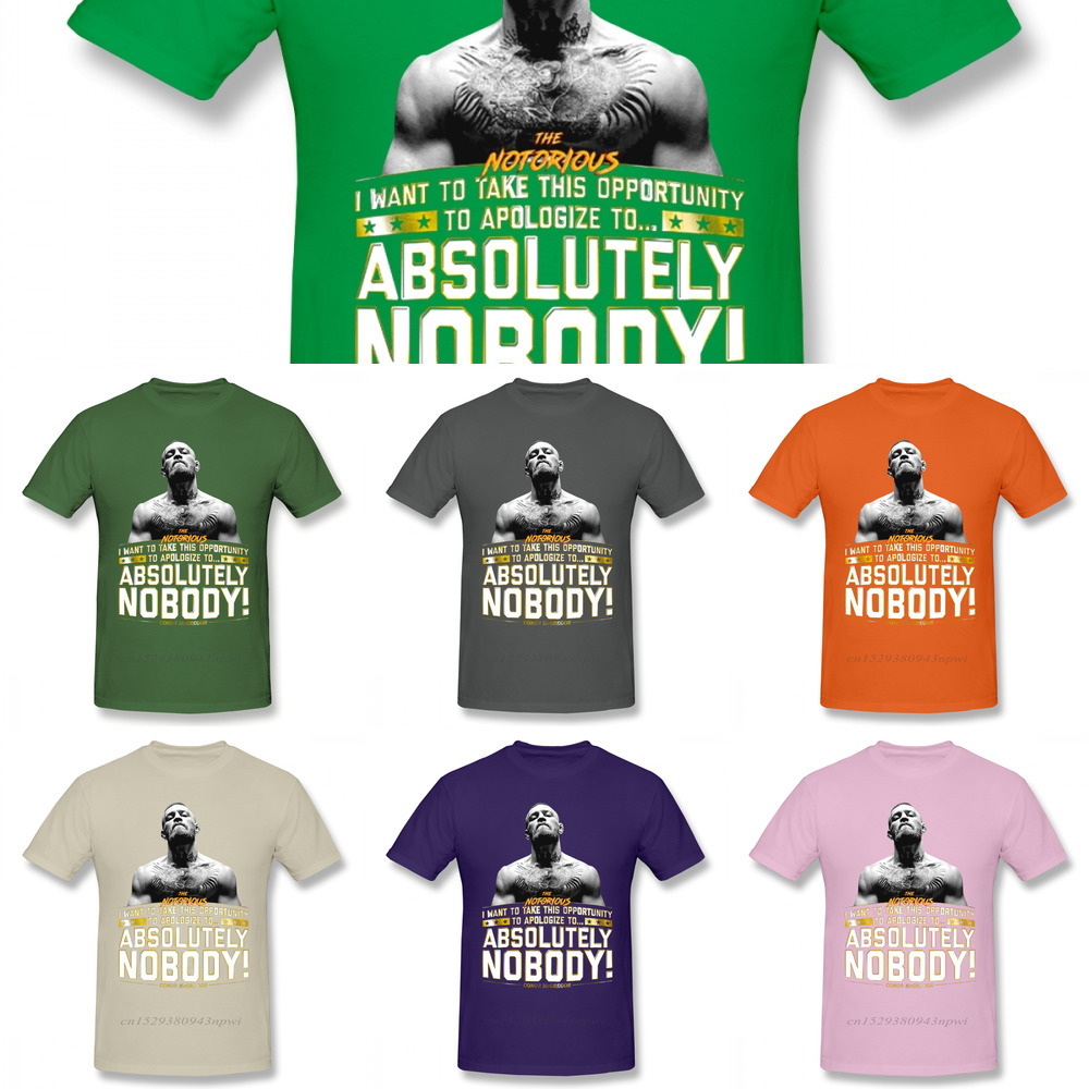 

Awesome MMA Conor McGregor King Featherweight T Shirt Boy Vintage Christmas Tee Shirt Guys Punk Designer Streetwear L0223, White;black