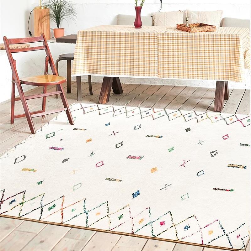 

Carpets Moroccan Retro Rugs Living Room Home Decor Soft Bedroom Carpet Sofa Coffee Table Floor Mat Nordic Kids Tatami Fluffy Area Rug