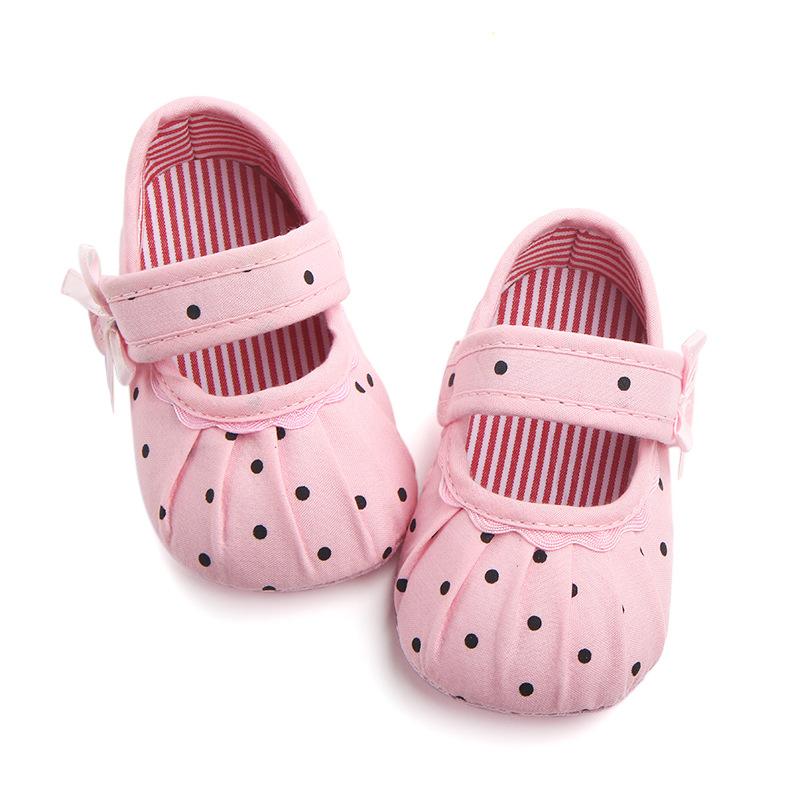

First Walkers Toddler Infant Born Baby Girl Bowknot Shoes Crib Walker