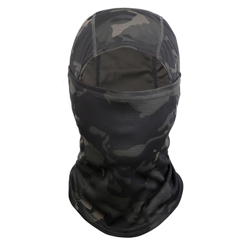 

Cycling Caps & Masks Tactical Camouflage Balaclava Full Face Mask CS Wargame Army Hunting Sports Helmet Liner Cap Military Multicam Scarf, White