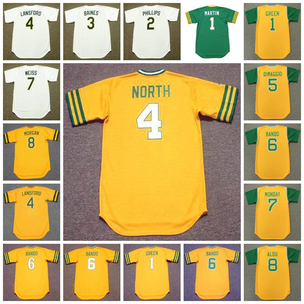 

Vintage Baseball Jersey1 BILLY MARTIN 1980 DICK GREEN 1969 PHILLIPS BAINES NORTH LANSFORD DIMAGGIO BANDO MONDAY WEISS 8 FELIPE ALOU 1970 JOE MORGAN 1984, 1 dick green 1969 yellow