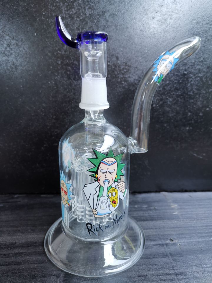 

H Bongs 8 arms percolator glass bong oil rigs oil dabs dabbers glass bong recycler water pipe glass pipe with titanium nail