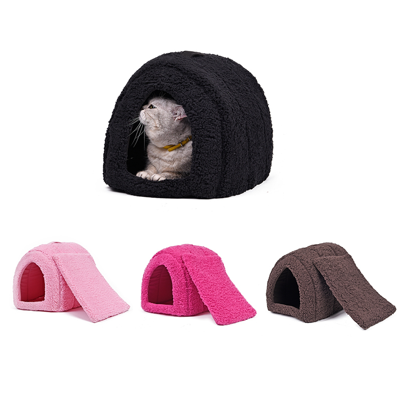 

2021 New Home Pet 5 Color Cotton of the Cave Dog Warm Soft House Bed Cute Nest Cat Ypoe