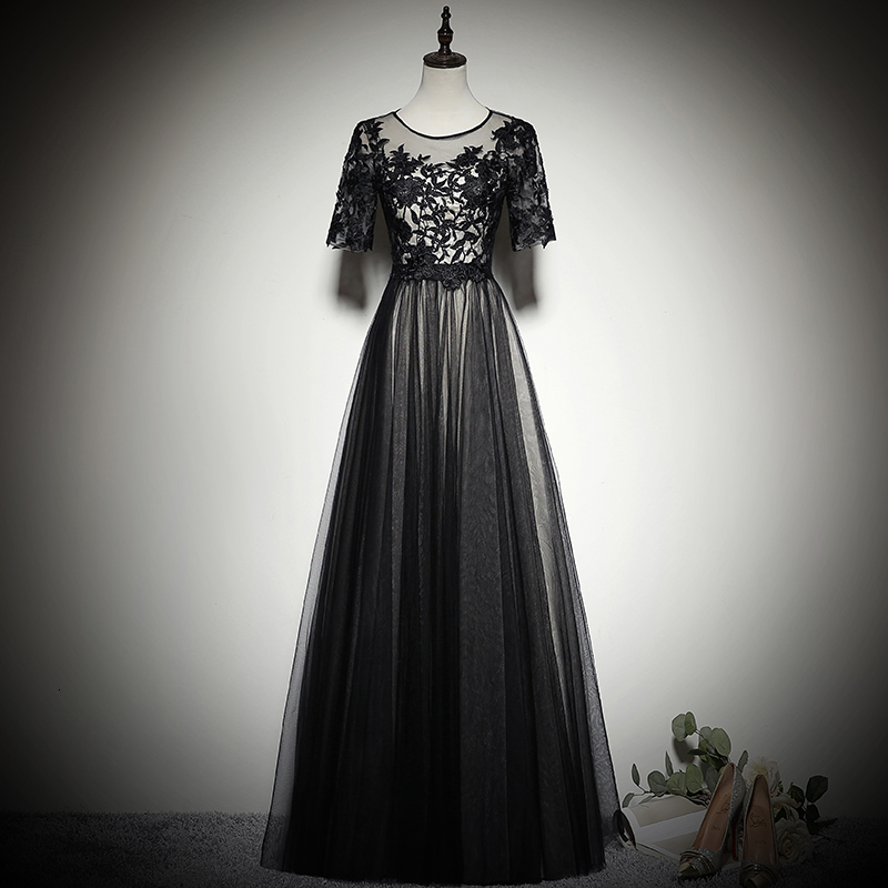 

Black Bride Lace Party Dress Womens Noble Chinese Style Elegant Qipao Luxury Wedding Evening Dinner Gowns Vestido G5so