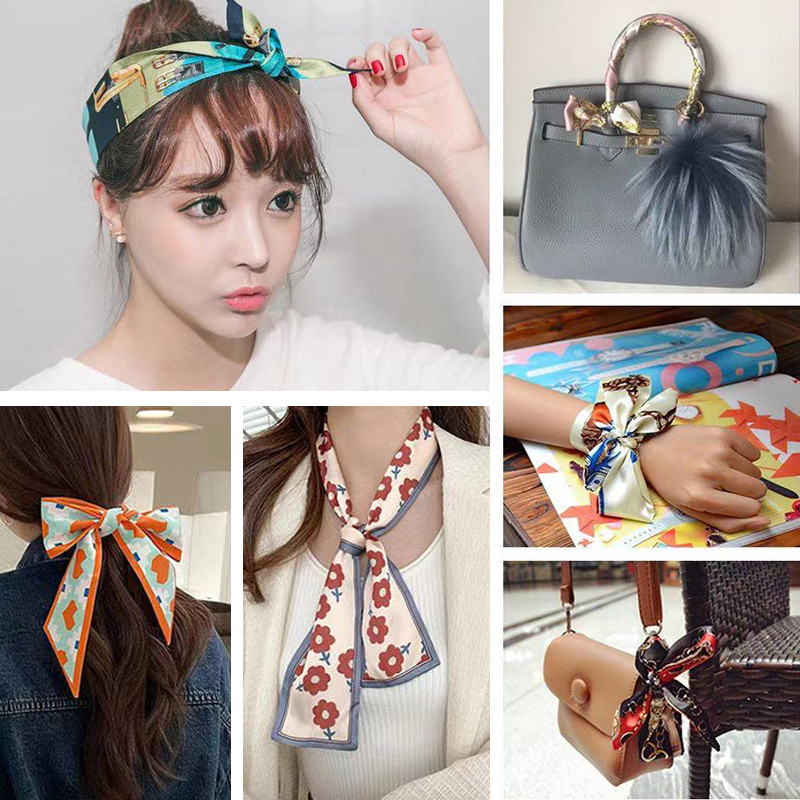 

Chiffon Bowknot Elastic Hair Bands for Women Girls Scrunchies Headband Hair Ties Ponytail Holder Fashion Hair Accessories Random Color Bag Decoration