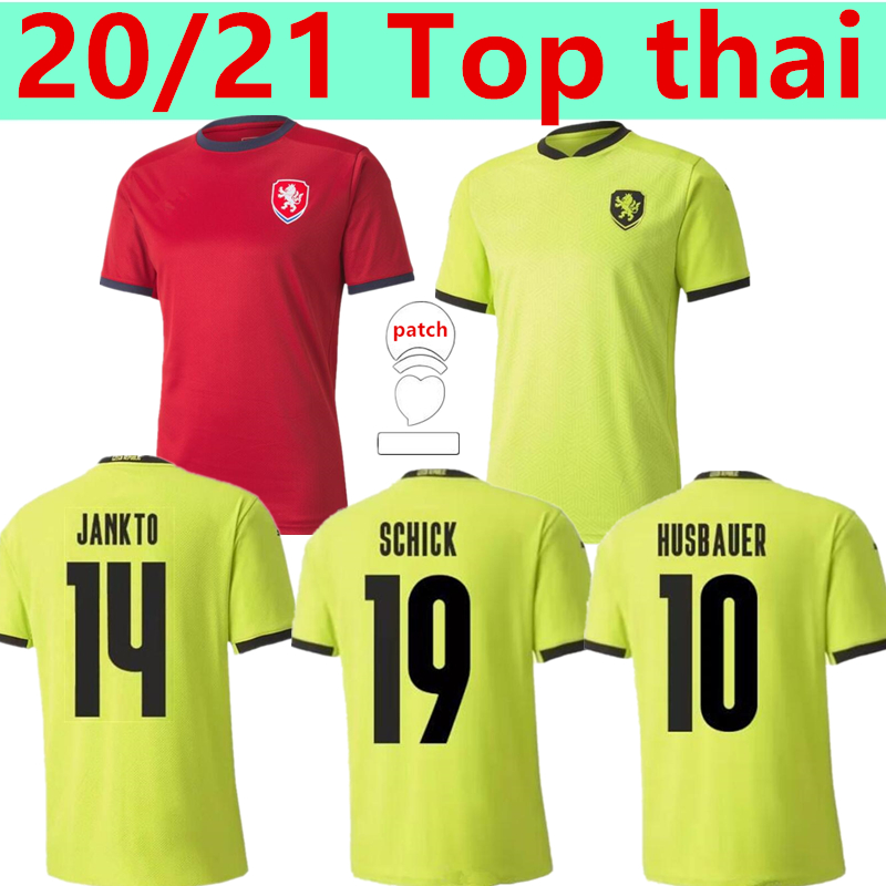 

20 21 Czech Republic SOCCER JERSEYS HOME AWAY 2021 SKODA SOUCEK JANKTO HUSBAUER KADERABEK FOOTBALL kits SHIRTS uniform thailand, Black;yellow