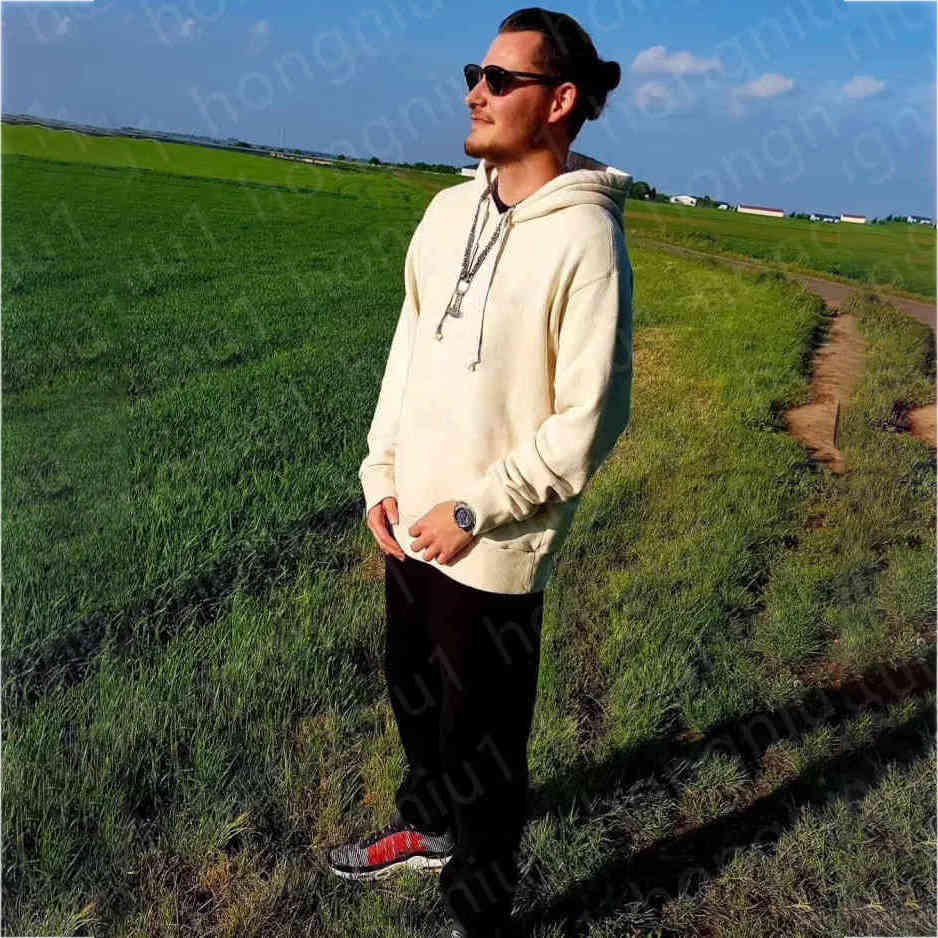 

men hoodie sweatshirts classic letter Thin Autumn and winter italy style outdoor couple sweatshirt asian size, White1