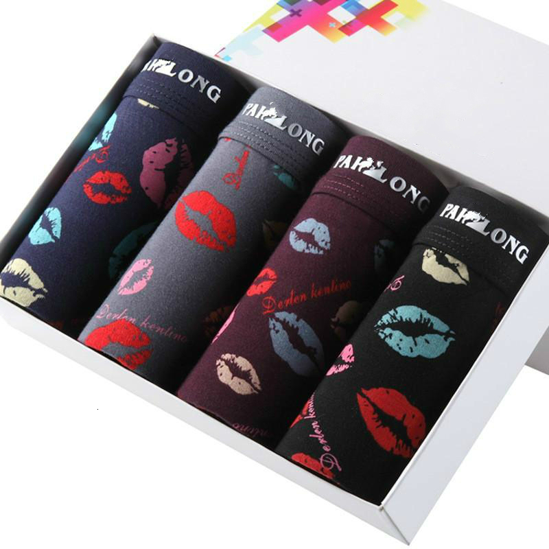 

2021 New Boxers Mens Underwear Sexy Printed Man Underpants Boxer Shorts Modal Male Panties 4 Pieces Gifts for Men Calzoncillo Hombre Zpfb, 2801-c