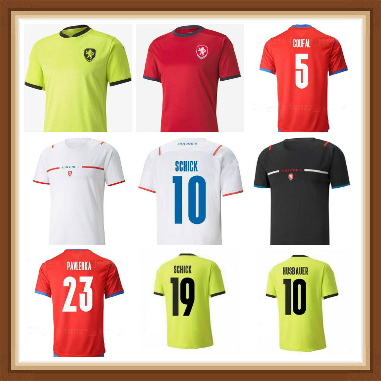 

20 21 22 Czech Republic SOCCER JERSEYS HOME AWAY 2021 2022 SKODA SOUCEK JANKTO HUSBAUER KADERABEK FOOTBALL kits SHIRTS uniform thailand, Red