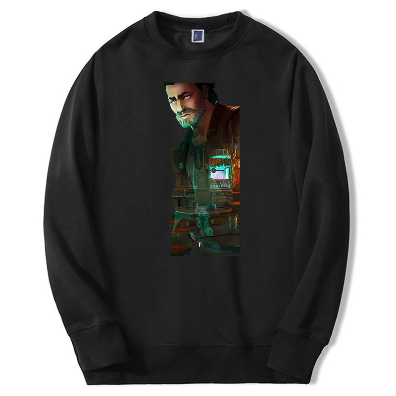 

Men's Hoodies & Sweatshirts Anime Arcane Cartoon Jinx Autumn Male Thick Vander Hoodie Crew Neck Hoody Men Simple Streetwear, Black