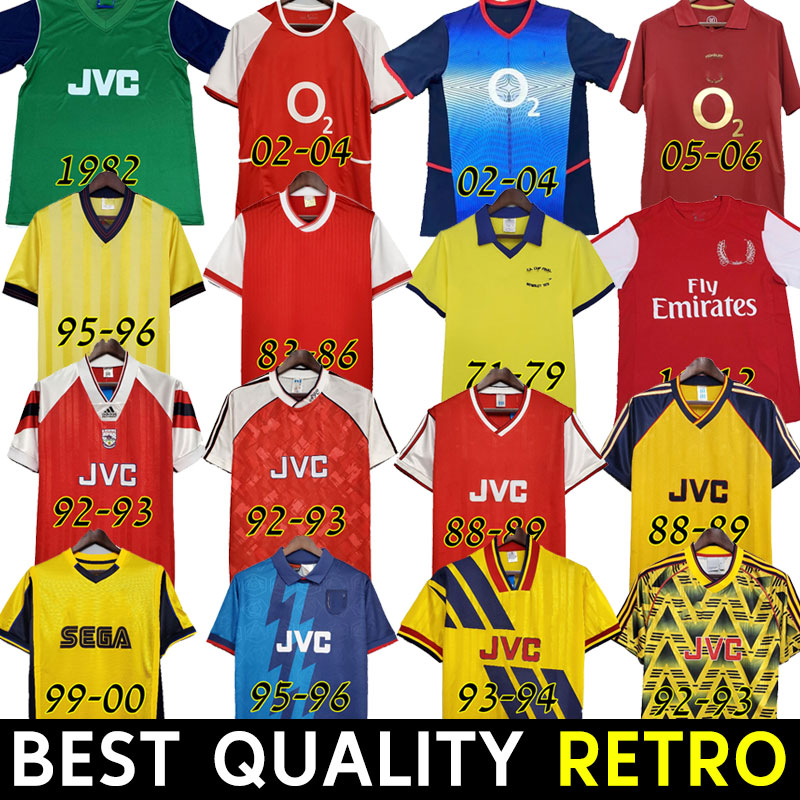 

HENRY Retro soccer jerseys 98 99 83 86 95 02 03 91 93 94 97 00 06 1995 Uhmhf classic vintage Wright FABREGAS ARSEN Ljungberg Vieira BERGKAMP football shirt Arsen 71 79, 88-89