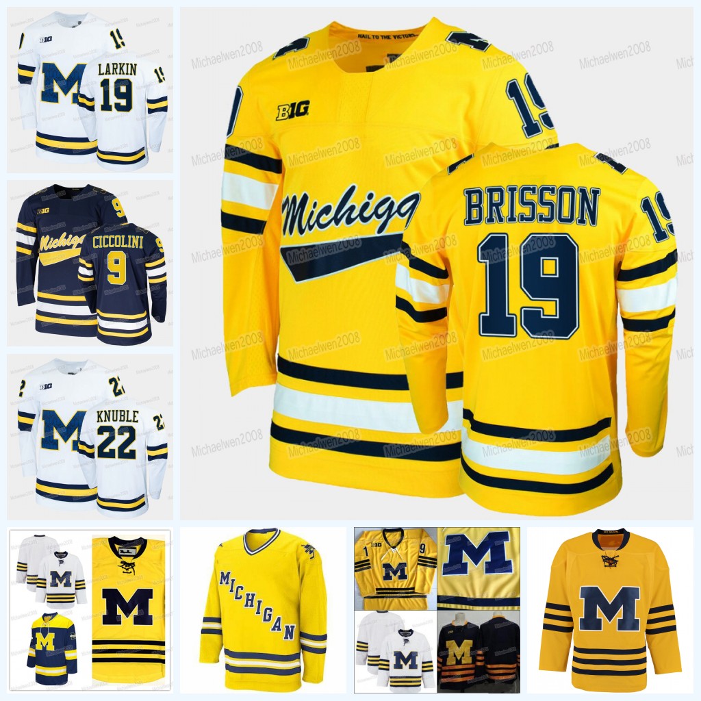 

Michigan Wolverines Hockey Jersey Quinn Hughes Dylan Larkin Cam York Strauss Mann Thomas Bordeleau Matty Beniers Owen Power Jack Becker Jimmy Lambert Zach Hyman