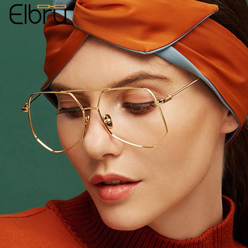 

Elbru Vintage Metal Oversized Sunglasses Fashion Alloy Men Sunshades Polarized Brand Designer Pilot Male Sun Glasses For Driving