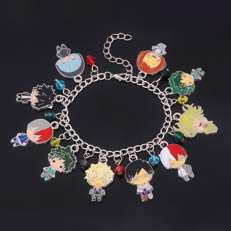 

Charm Bracelets My Hero Academia Bracelet Midoriya Izuku Bakugou Katsuki Todoroki So Ochaco Uraraka Tenya Iida Asui Tsuyu Charms Bangles Gif