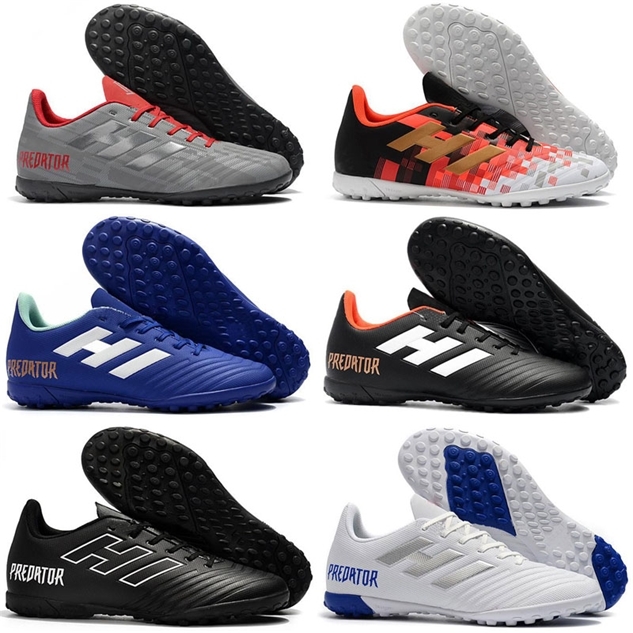 

New Arrival Mens Predator Tango 18.4 18 IN TF Turf Cleats Indoor Soccer Football Shoes Low Messi Top boots Size 39-46, As photo 1