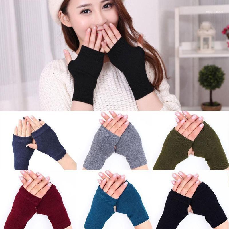 

Half Finger Gloves Women And Men Knitted Fingerless Autumn Winter Stay Warm Mittens1