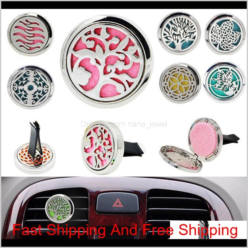 

Tree Life Car Perfume Air Freshener Diffuser Stainless Car Vent Air Freshener Essential Oil Diffuser With Refill Pad Vent Clip Hh7-355 4Uogk