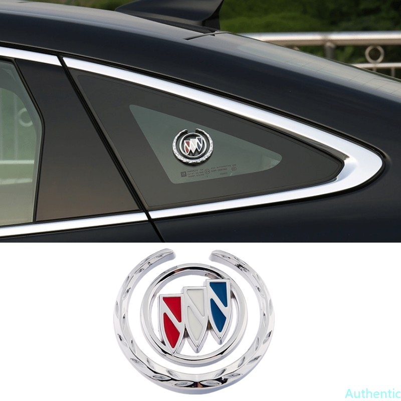 

Car Window Badge Sticker for Buick Avenir Lacrosse Riviera Regal GS GL6 GL8 Envision Lesabre Velite Verano Emblem Decal Decor, Silver