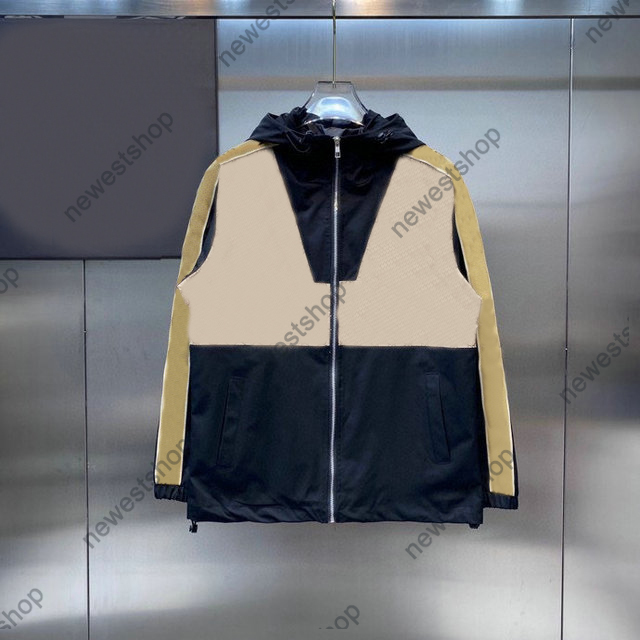 

Autumn designers mens Jackets paris men Windbreaker Letter oversize clothes casual streetwear Coats Outerwear long sleeve women Clothing, Black