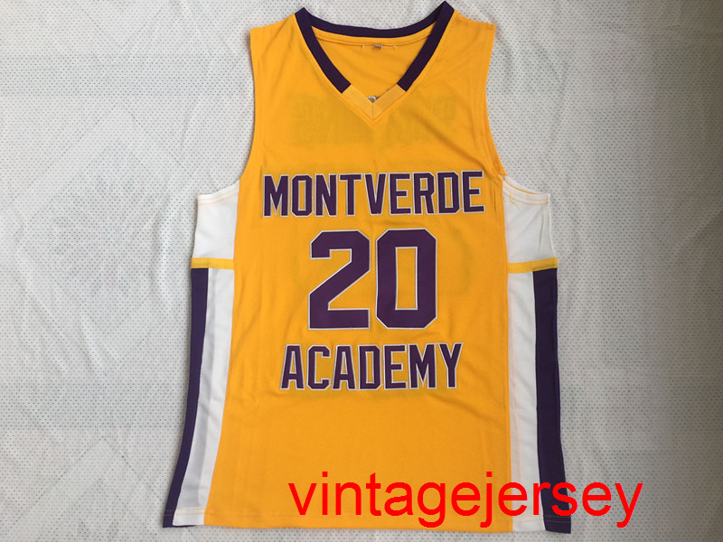 

Ben Simmons 20 Montverde Academy Eagles Basketball Jersey retro JERSEYS yellow