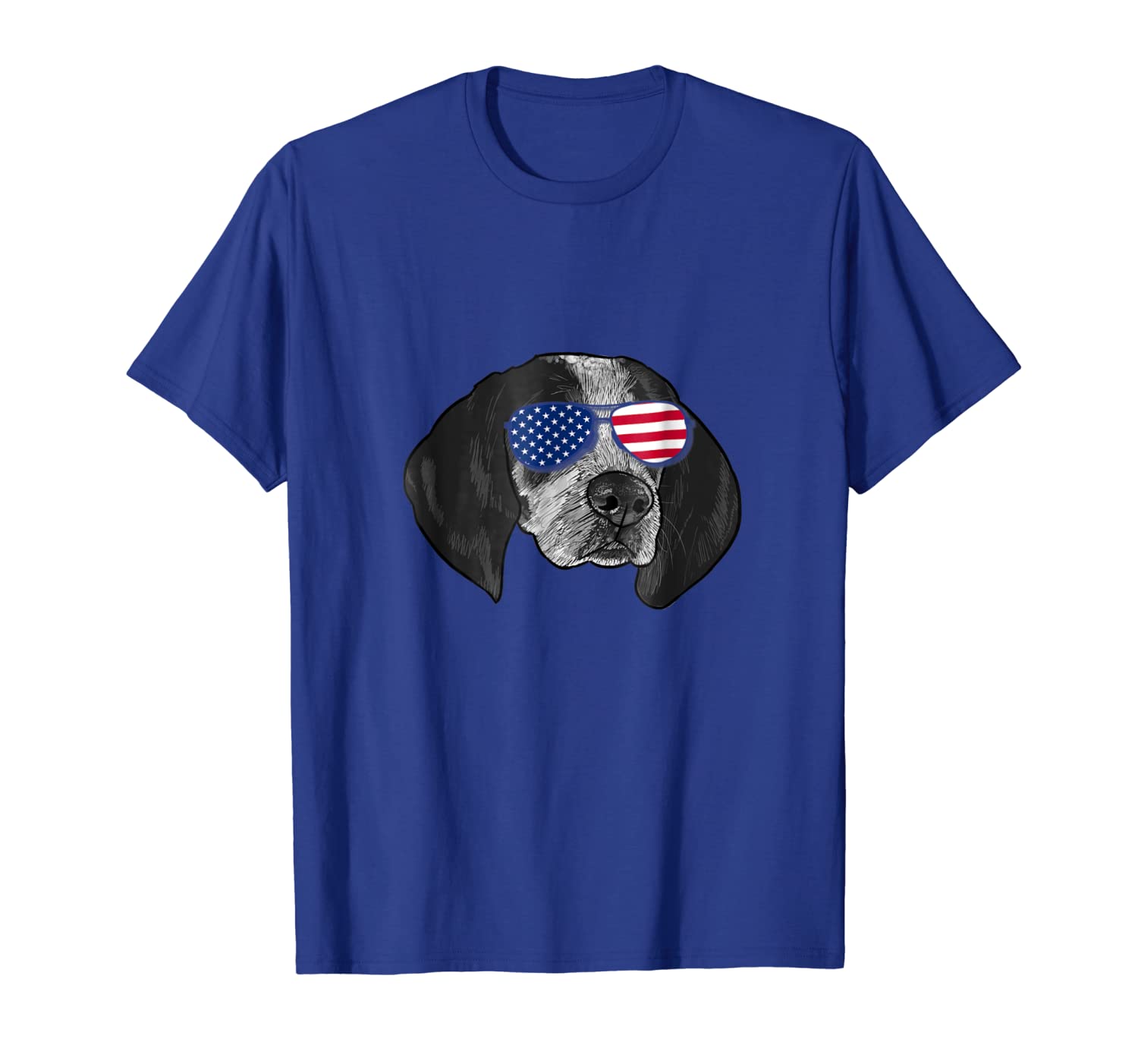 

patriotic bluetick coonhound dog merica t-shirt 4th of july, White;black