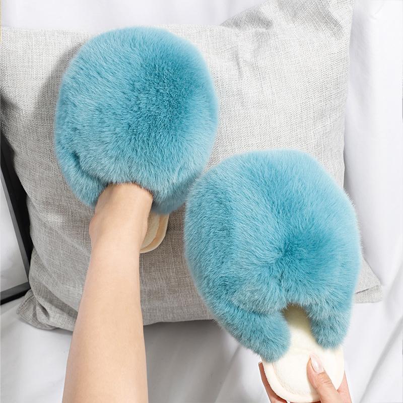 

Women Slippers Ladies Plush Winter Indoor Slipper Warm Comfort Home Shoes Female Casual Light Shoes Women Flat Shoe 2021 New, Pink