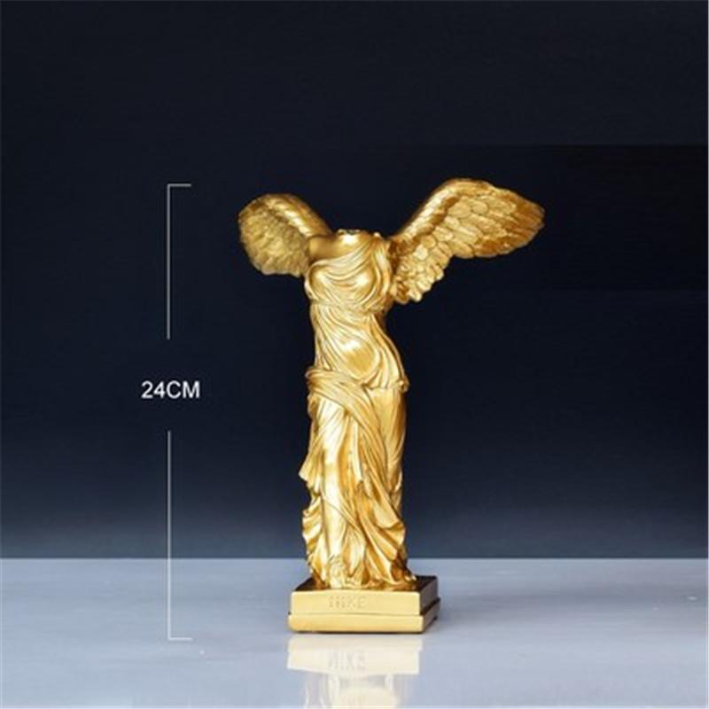 

Decorative Objects & Figurines Ancient Greek Victory Goddess Statue Resin Ornaments Character Sculpture Crafts Home Office Desktop Decoratio