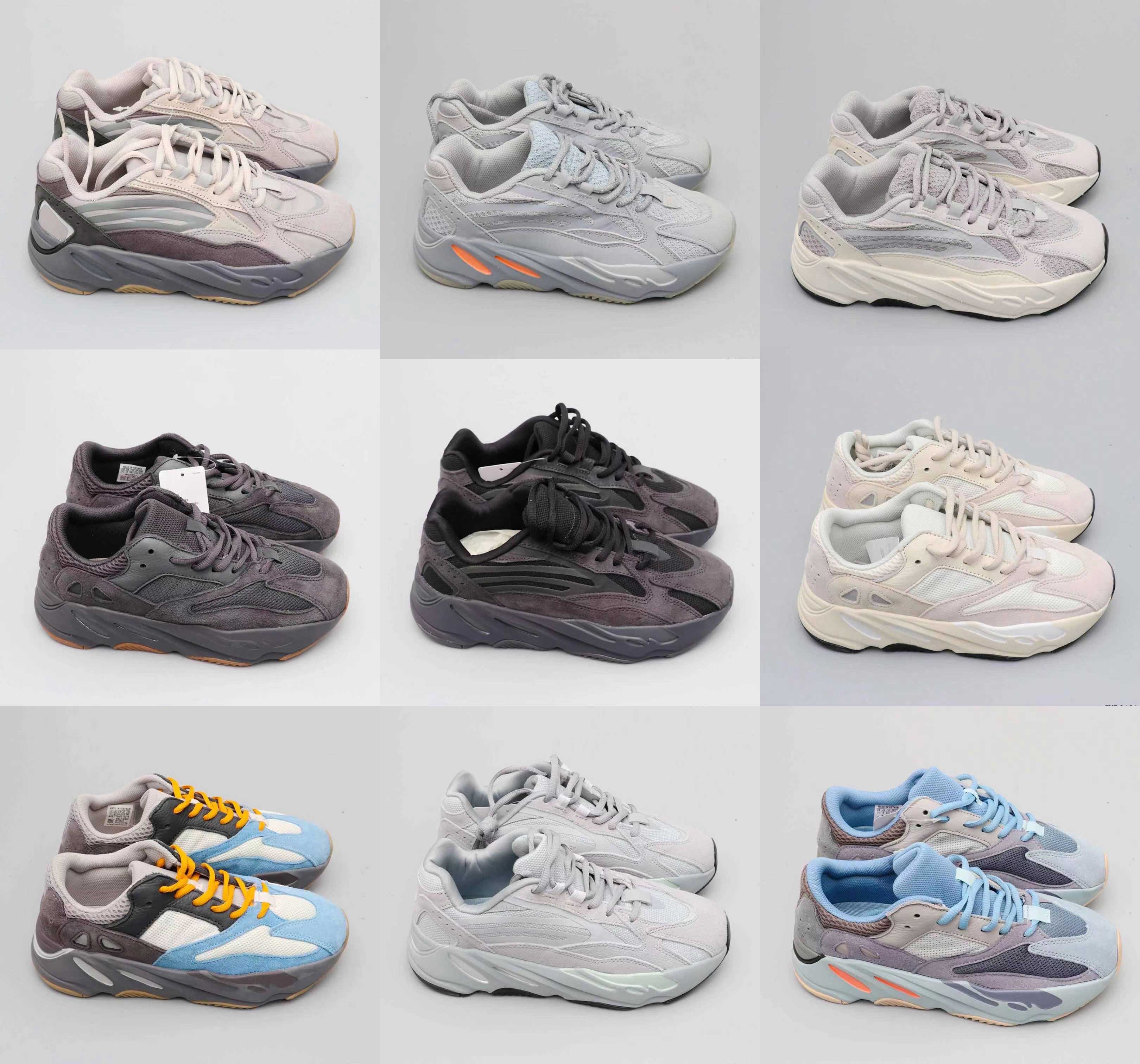 

Reflective 700 Kanye West mens designer shoes Teal Blue Solid Grey Utility Black Vanta Runing Shoes Men Women Static B75571 Sport shoes, Sock