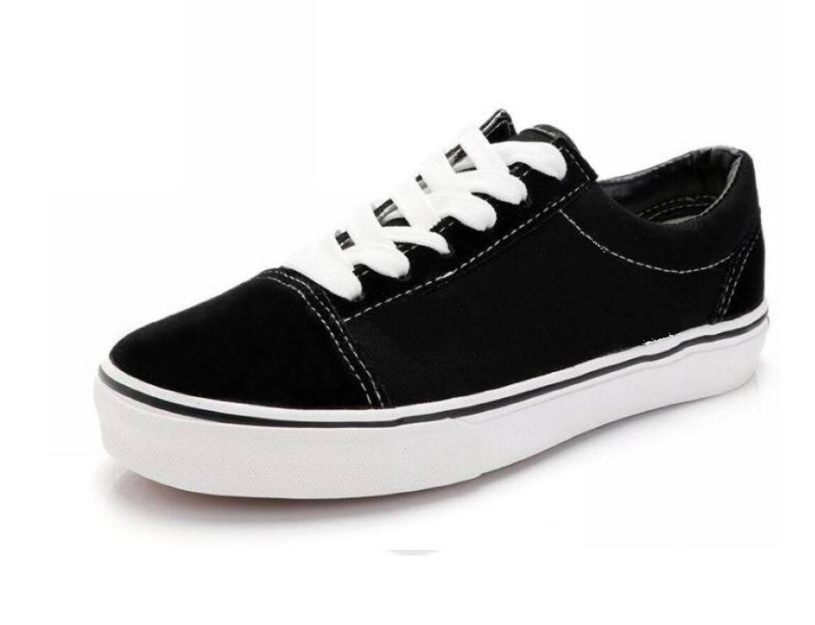 

Drop Shipping Brand Classics Old Skool Canvas Men Women Casual Shoes Classic Black White Skateboard Shoes Size 35-45