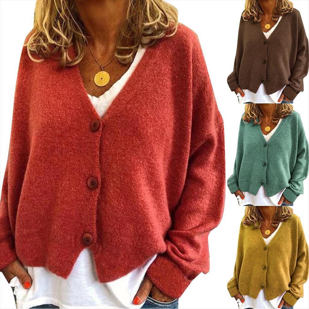 

fashion women solid color womens sweater long sleeve buttons short cardigan loose plus size coat, White;black