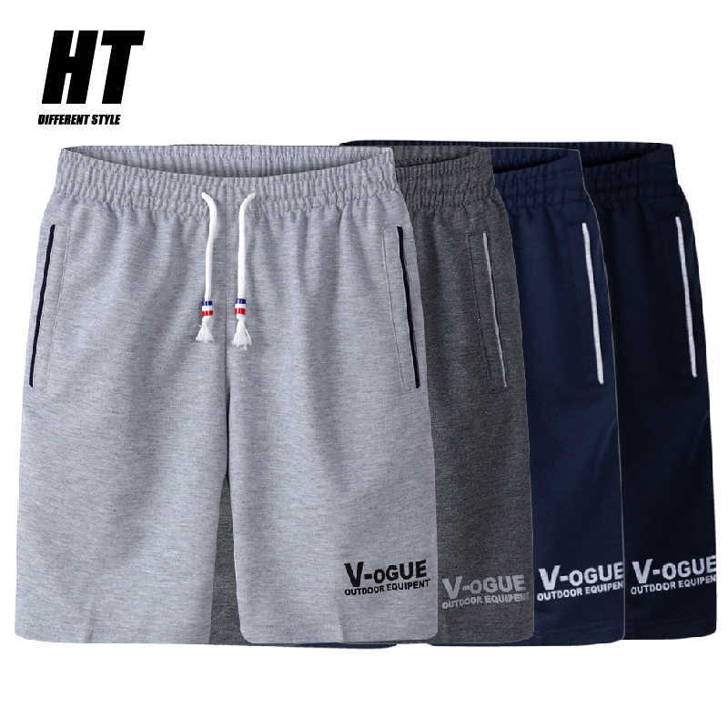 

Fashion Summer Brand Men Casual Shorts Men Boardshorts Cotton Breathable Shorts Printing Drawstring Beach Shorts Man Sweatpants 210603, Em101gray