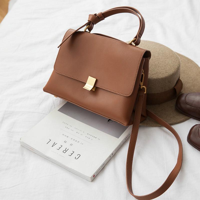 

2021 New Handbag Female Temperament Leather Shoulder Messenger Bag Women Luxury Handbags Women Bags Designer, Blue