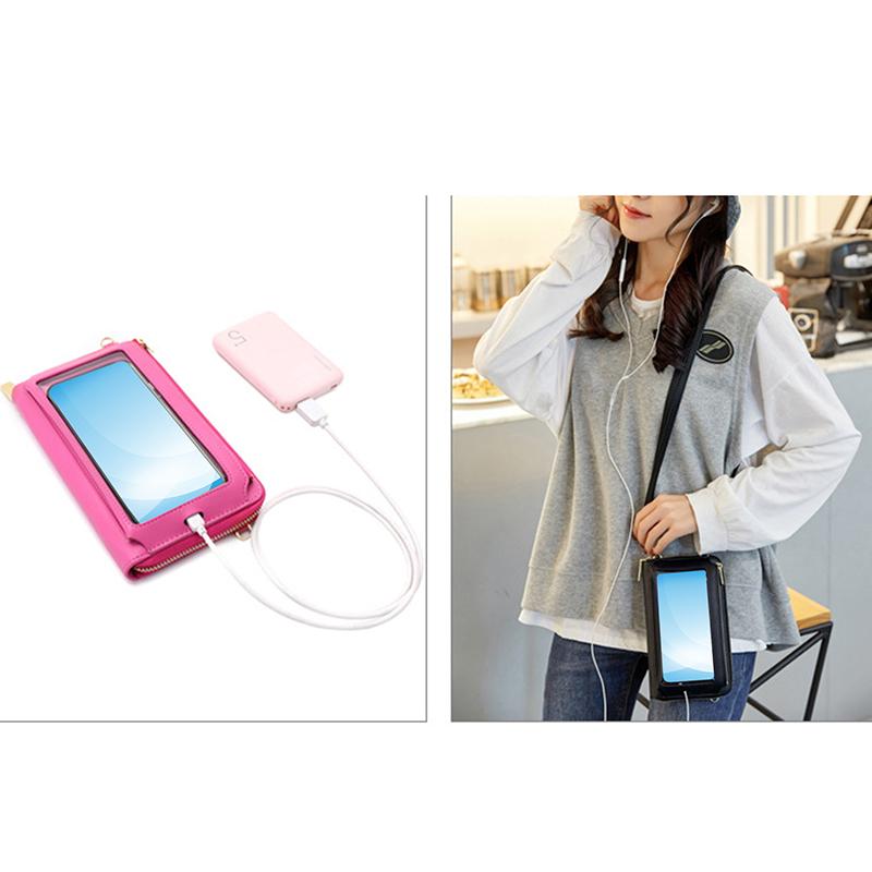 

Cross Body Mini Crossbody Shoulder Bags Women Multi-functional Touchable Cell Phone Pocket Card Purse Ladies Small Bag Female Messenger, Yellow