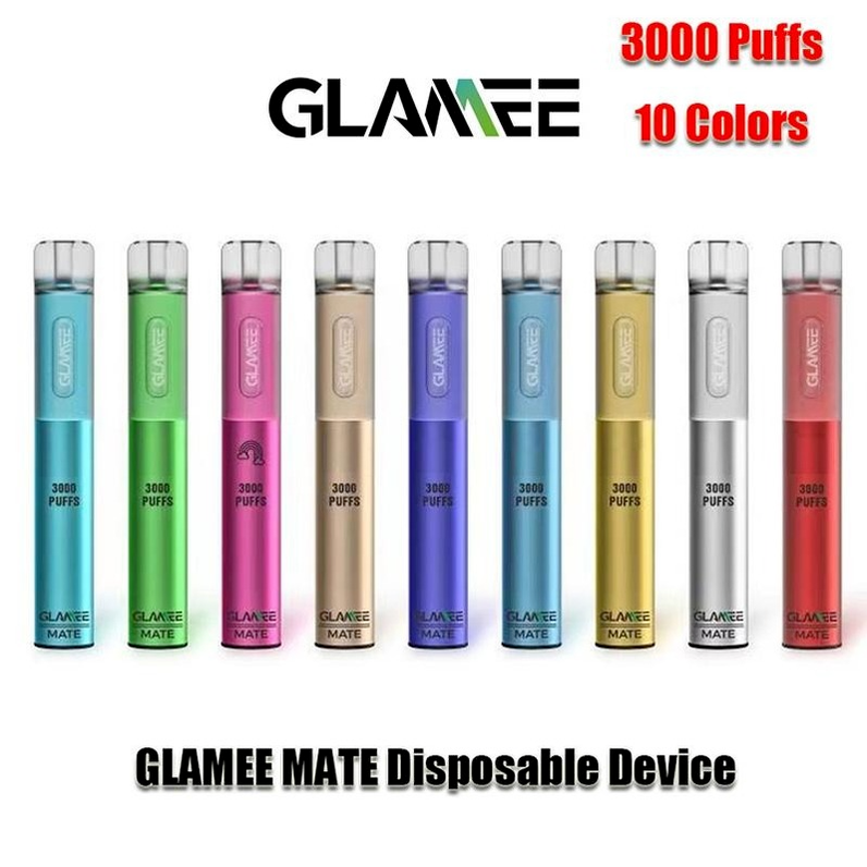 

Authentic GLAMEE Mate Disposable Device Kit 1800mAh Battery 16ml Pod 3000 Puff Vape Pen Genuine PK Bar Plus
