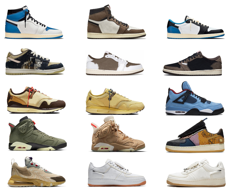 

2022 Authentic Fragment x Travis design 1 High Scott OG TS SP Men Low Shoes Military Blue 1S Sail Black Shy Pink DH3227-105 Outdoor Sneakers With Original Box DM7866-140, 18
