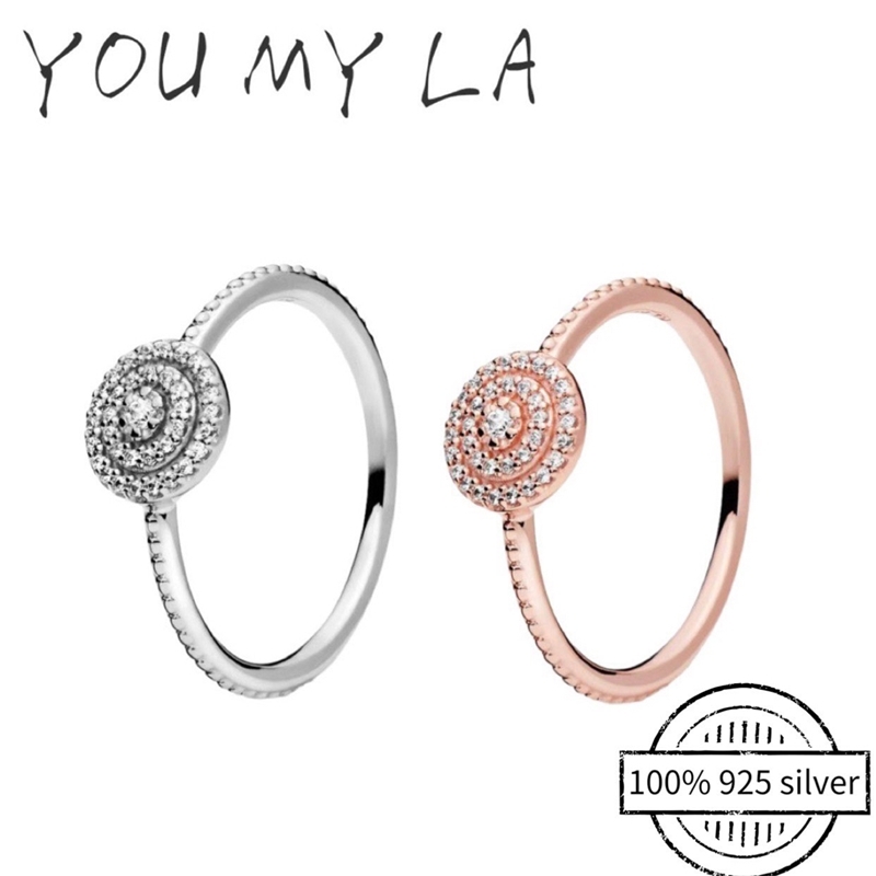 

925 Sterling Daisy Flower For Female infinite heart Women Original 925 Silver Brand Ring Jewelry