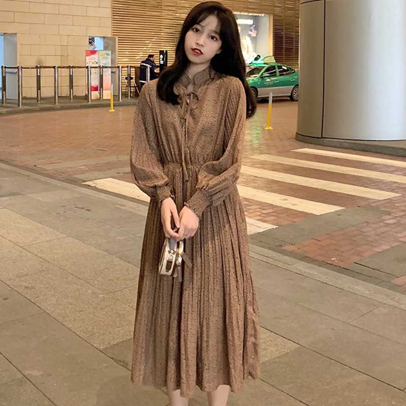 

Casual Dresses Korean Fashion Clothing Woman Party Sexy Vintage Plus Big Size Women's Clothes 2021 Sweet Chiffon Dress Female A6066, Black