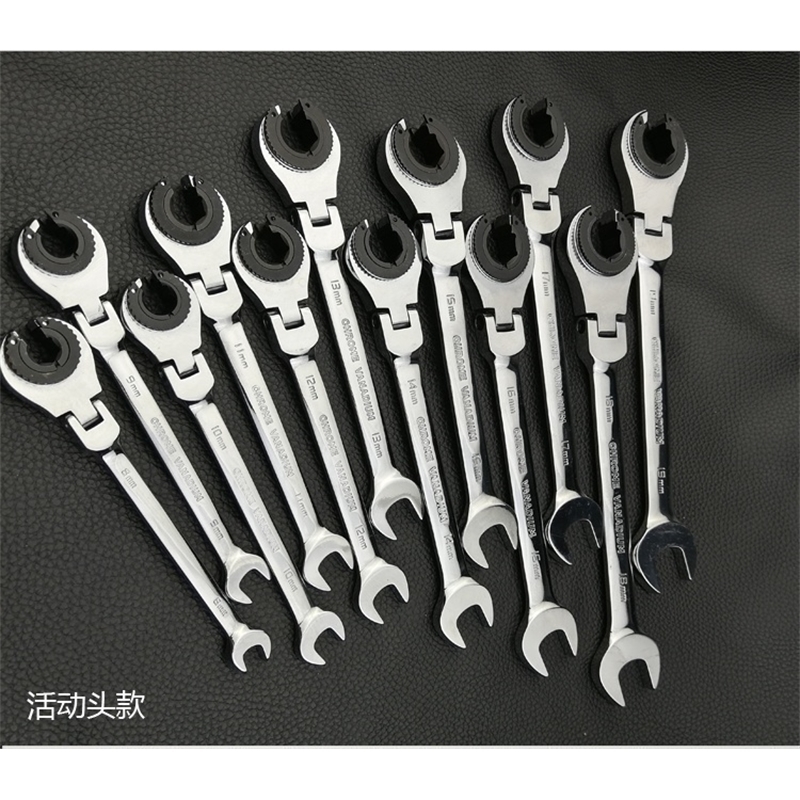 

8-19 Mm Tubing Flex Head Ratcheting Wrenches Set Gear Tube Wrench for Car Repair Oil Wrenches Spanner Tools Y200323