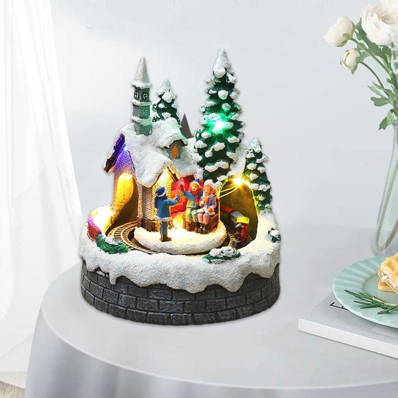 

Christmas Decorations Background Decoration Night Light Santa Claus Tree Lamp Snowman Holiday Lights Shape Suc D7o7