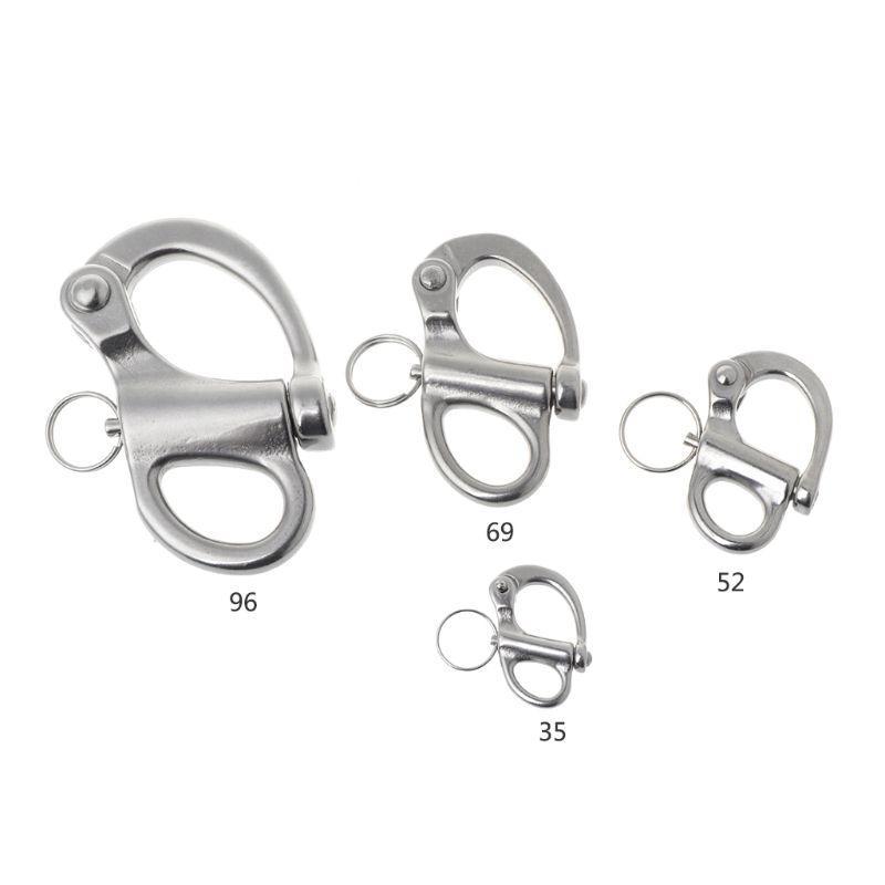

Rafts/Inflatable Boats 316 Stainless Steel Rigging Sailing Fixed Bail Snap Shackle Eye Hook Sailboat Boat Yacht Outdoor Living