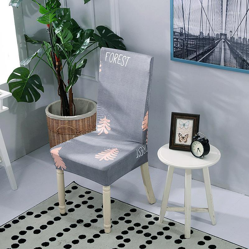 

Modern Style Home Chair Cover Anti-Dirty Dining Room Seat El Banquet Slipcover Elastic Protective Case 1 PC Covers