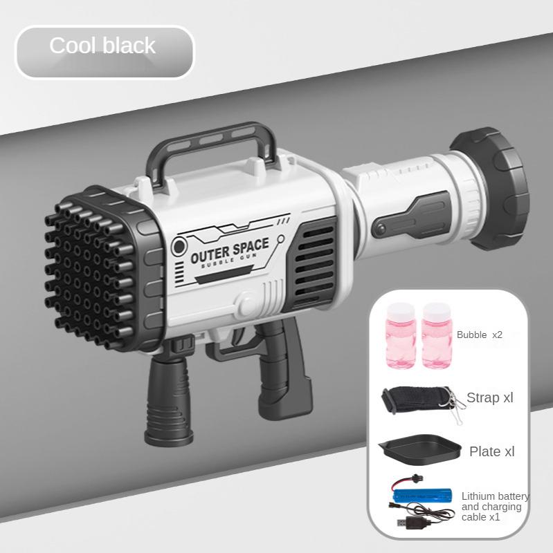 

Party Favor 60 Holes Rocket Boom Bubble Gun Electric Magic Machine Children's Toy TikTok For Birthday Gift