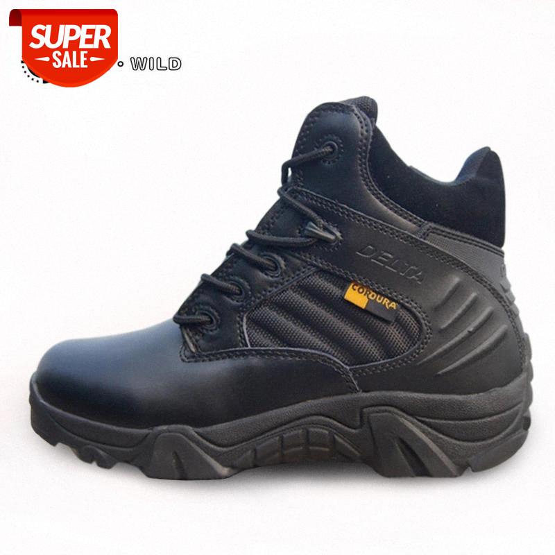 

Winter Military Tactical Boots Men High Quality Round Toe Desert Combat Ankle Boots Autumn Mens Leather Army Shoes #3Z8a
