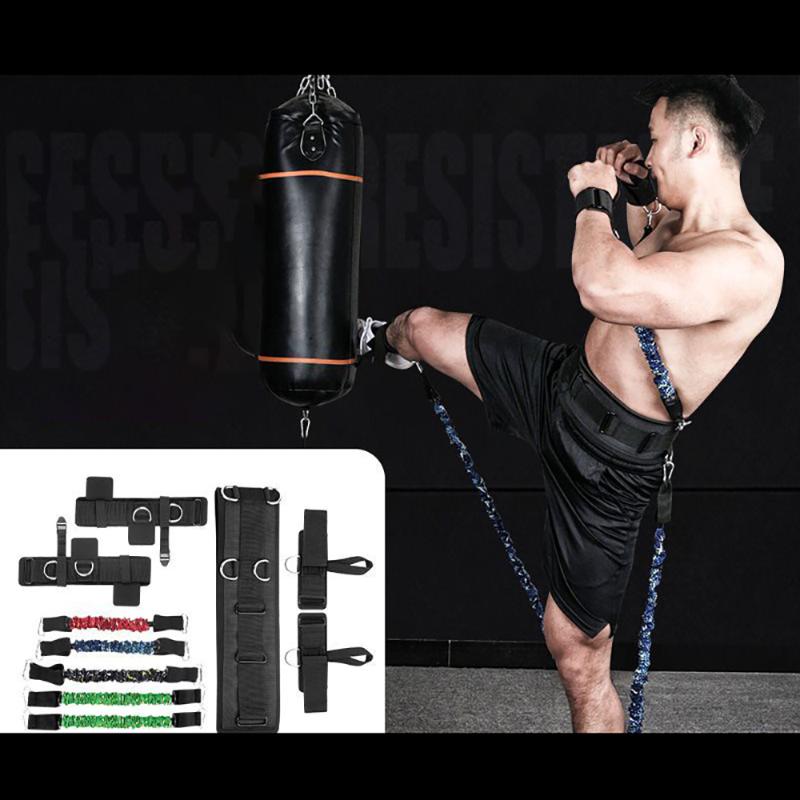 

Fitness Resistance Bands Set For Full Body Combat Fighting Resistance Basketball Force Agility Workout Equipment Force Training