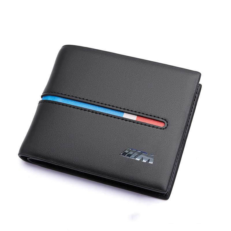 

KUNBABY 1 Pcs Black Or Coffee Top PU Leather With M Power logo Document Bag Wallet Card Package For BMW