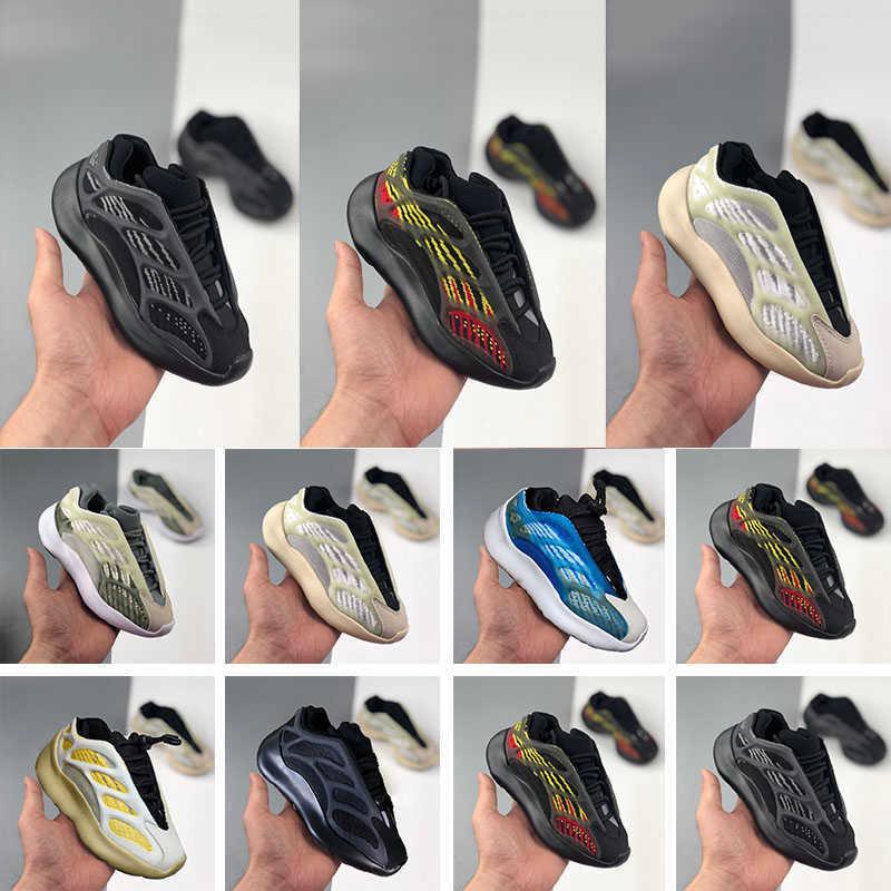 

Infant Safflowers kanye 700 V2 V3 Glow Azael Trainers AzarethLifestyle Sneakers Alvah Blue Yellow Runners Toddler Static Clay Brown Kids, Black