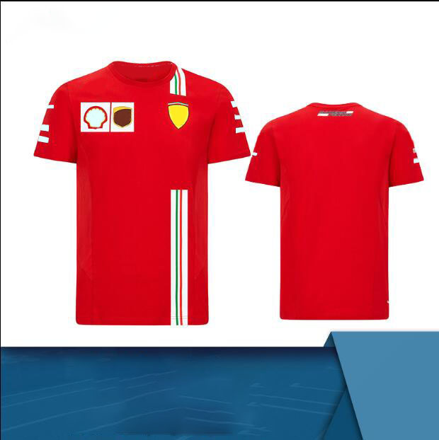

F1 team racing T-shirt polyester quick-drying Schumacher fan round neck downhill jersey, the same style is customized