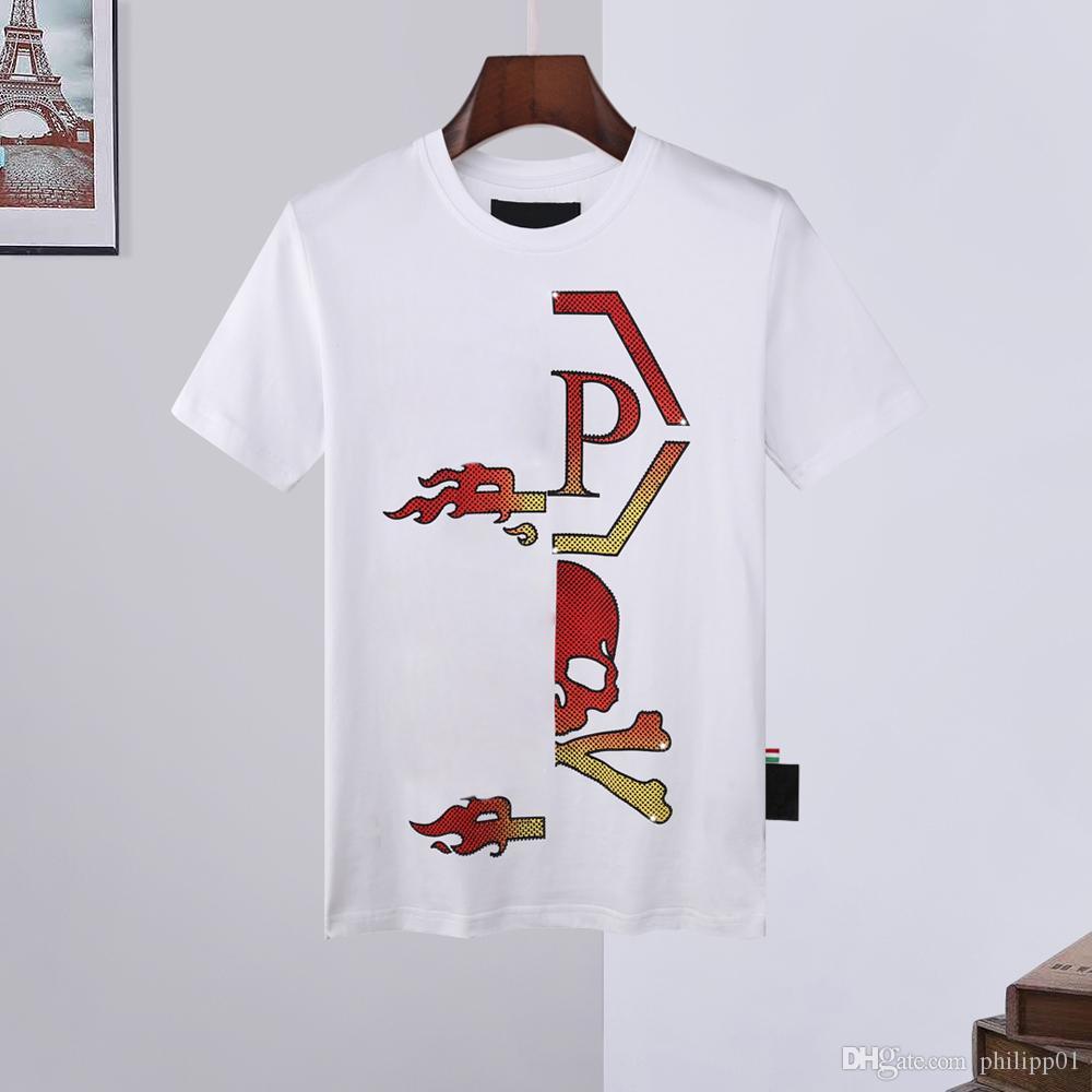 

21SS Top Quality Men Women Designer T Shirts Luxury fg monc Shirt super Hoodies coats Spring Short Sleeve skull Diamond Tops shoes 14, White;black