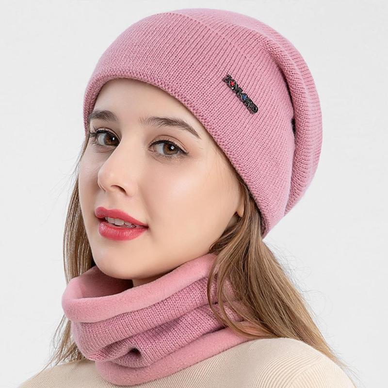 

Berets 1 Set Hat Scarf Super Soft Adult Exquisite Workmanship Thickened Winter Cap Outdoor For Skiing, Khaki