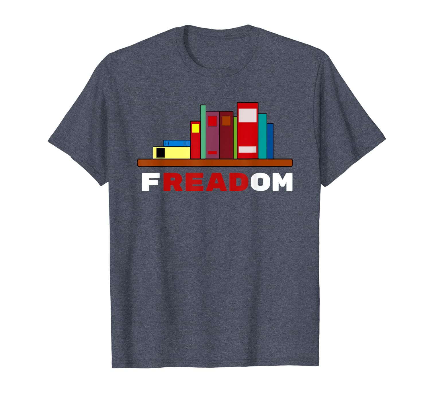 

freadom - i read banned books t-shirt, White;black